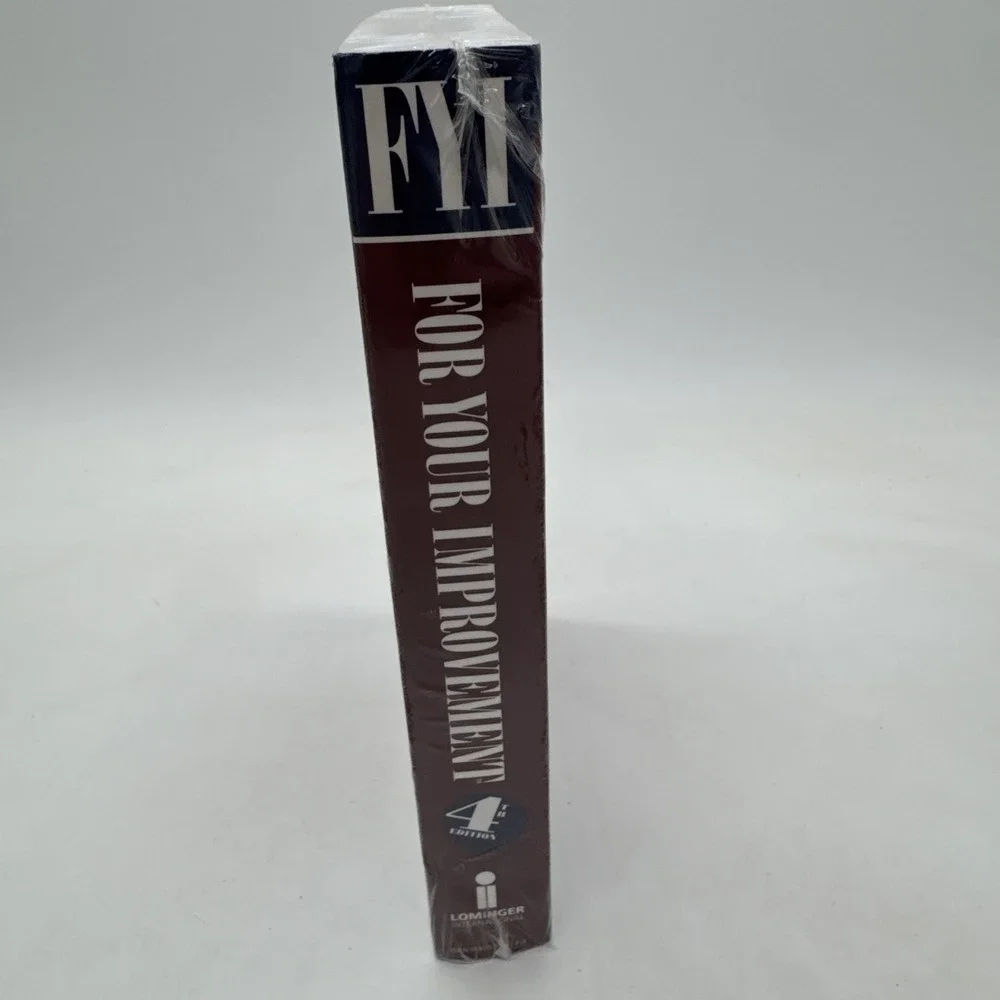 For Your Improvement by Robert W. Eichinger and Lombardo 4th Ed Sealed